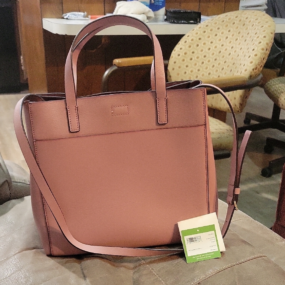 kate spade Mauve Pink Bow Tote - Picture 2 of 13
